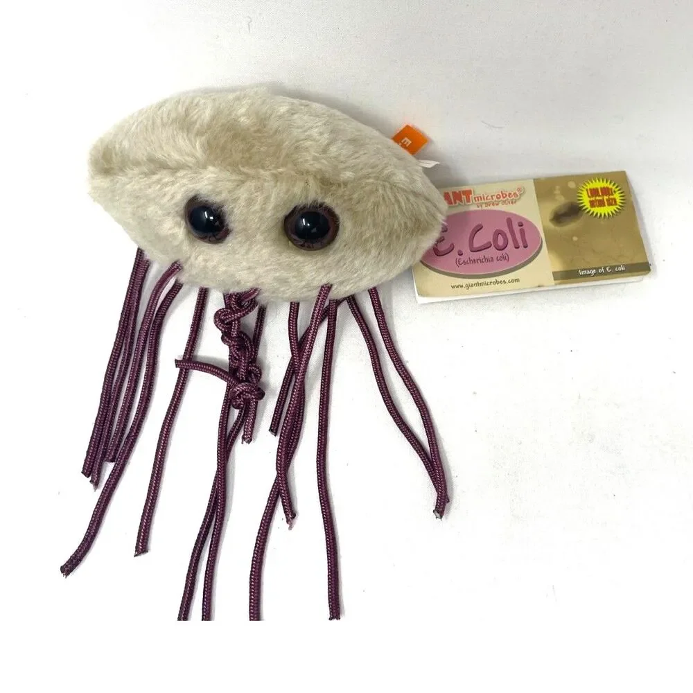 New Giant Microbes Ecoli - plush Stuffed Educational Plushie Science Biology